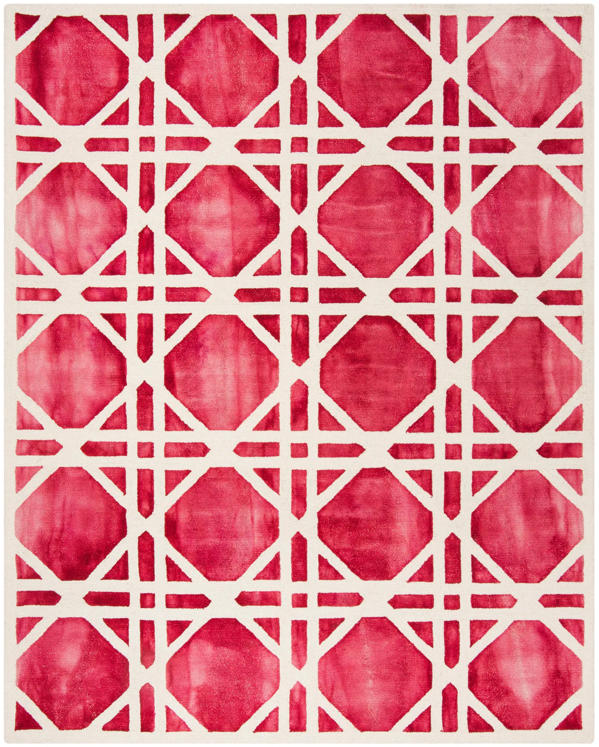 Safavieh Dip Dye 6'-0" x 9'-0" Rug in Ivory / Red