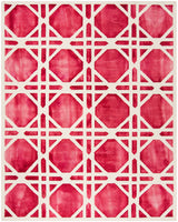 Safavieh Dip Dye 6'-0" x 9'-0" Rug in Ivory / Red