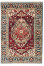 Safavieh Kashan 3'-3" x 4'-10" Rug in Blue / Red