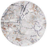 Safavieh Meadow 500 6'-7" x 6'-7" Rug in Light Grey / Black