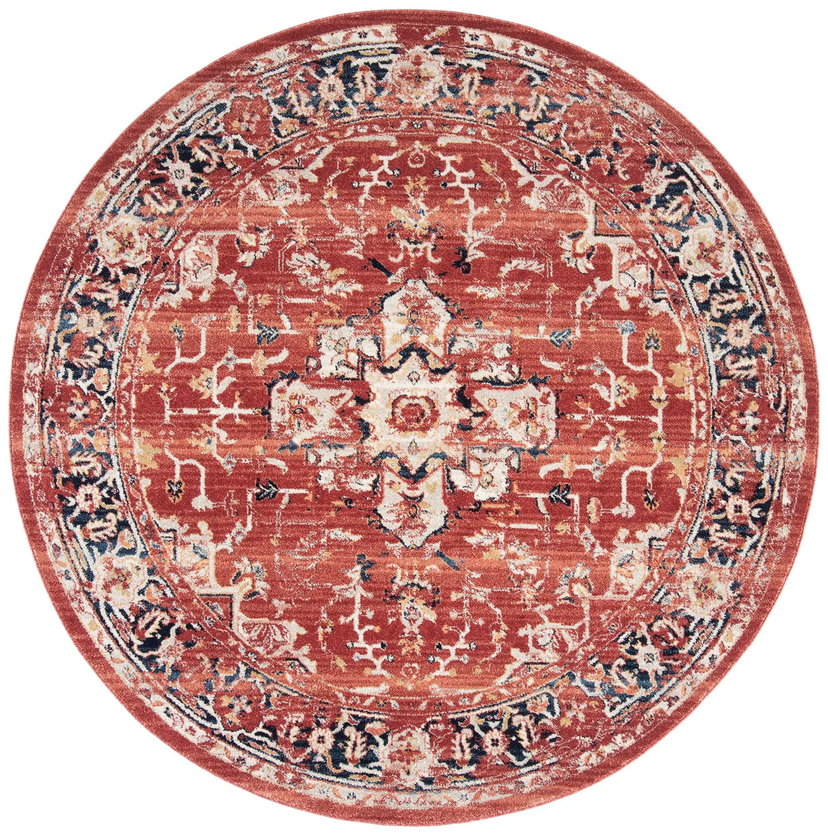 Safavieh Charleston 5'-0" x 5'-0" Rug in Red / Ivory