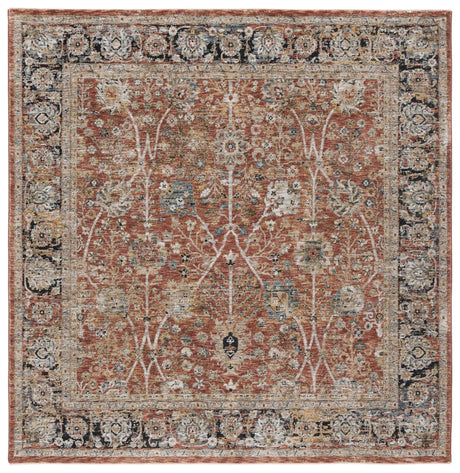 Safavieh Silverado 6'-4" x 6'-4" Rug in Rust / Blue