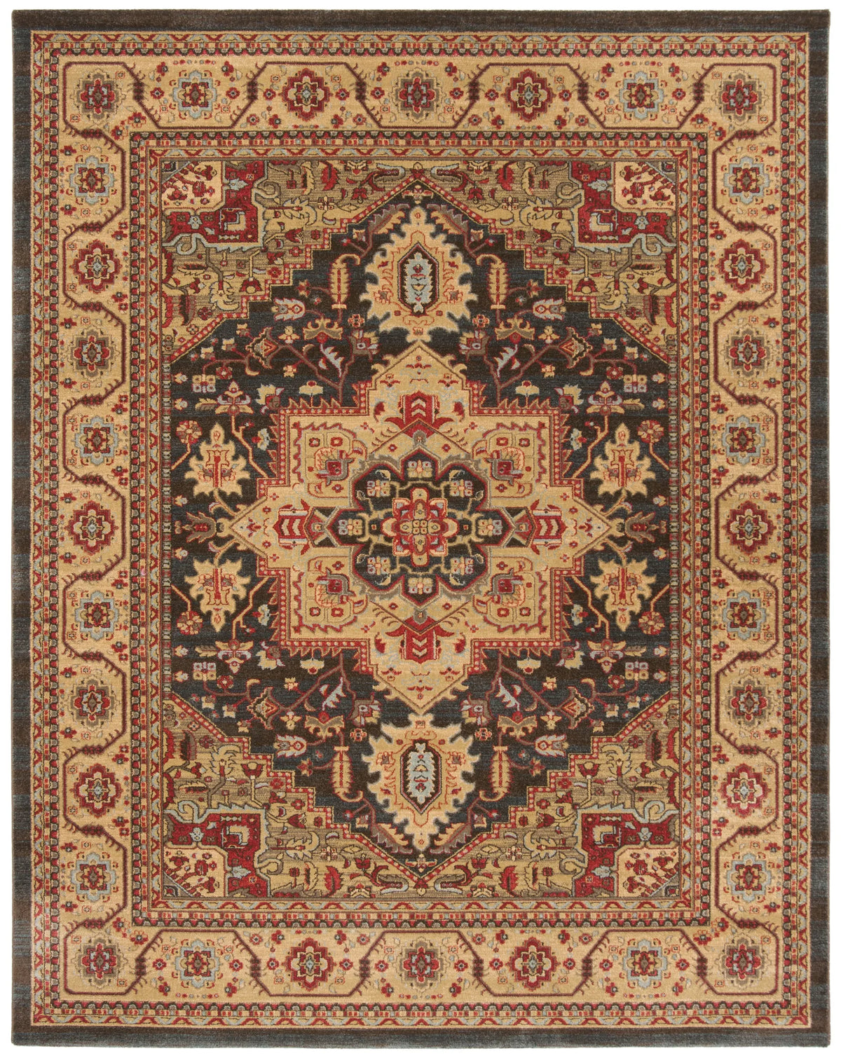 Safavieh Mahal 10'-0" x 14'-0" Rug in Navy / Natural