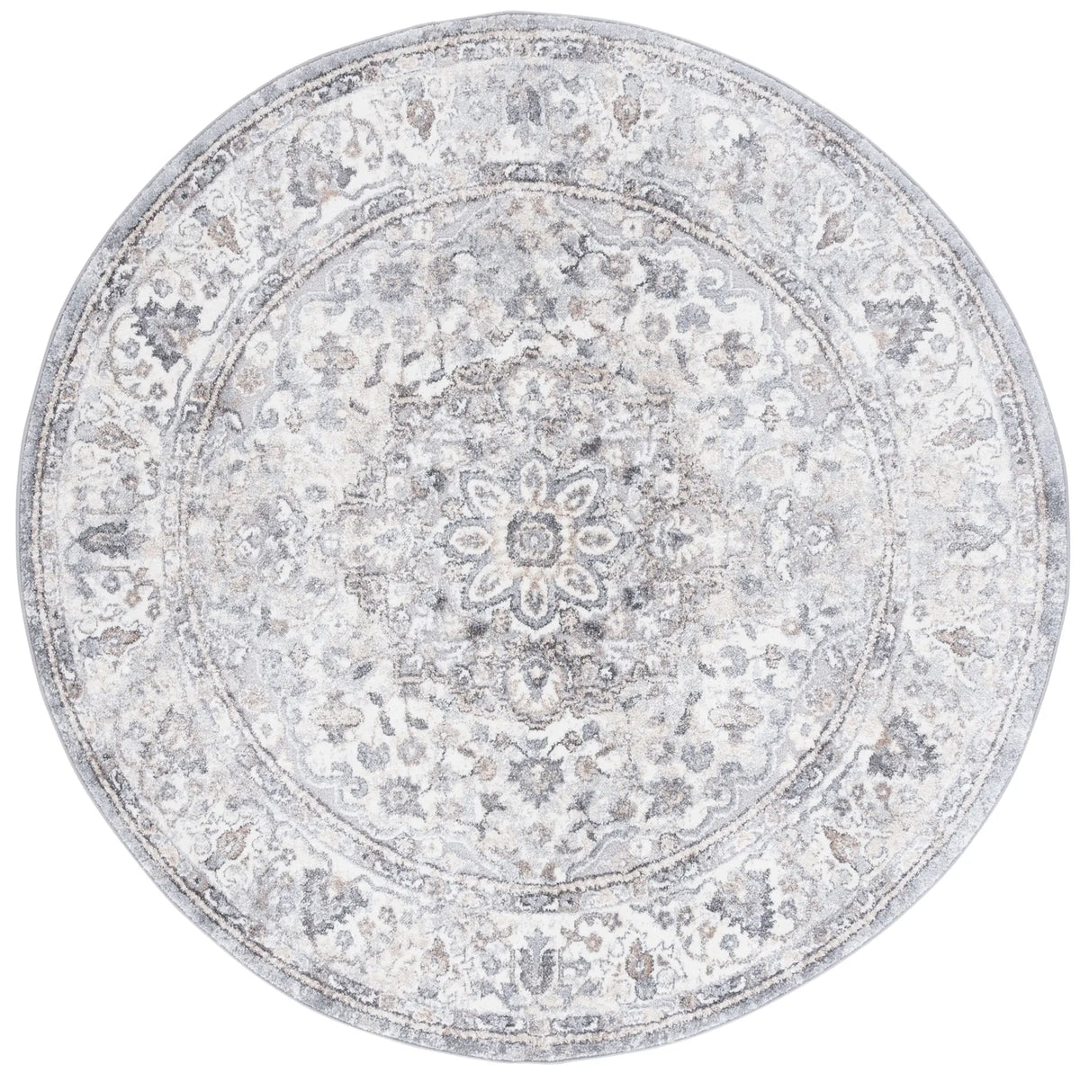 Safavieh Opal 6'-7" x 6'-7" Rug in Grey / Ivory