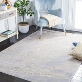 Safavieh Paradise 4'-0" x 5'-7" Rug in Light Grey / Blush Pink