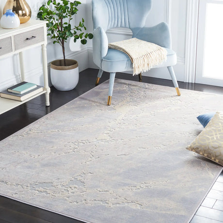 Safavieh Paradise 4'-0" x 5'-7" Rug in Light Grey / Blush Pink