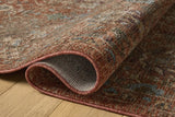 Loloi Winchester WNC-01 Traditional Power Loomed Rust, Multi Rug - pile height