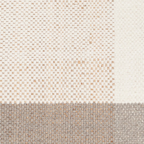 Chandra Hayden HAY-56501 White / Gray / Tan rug, close-up detail