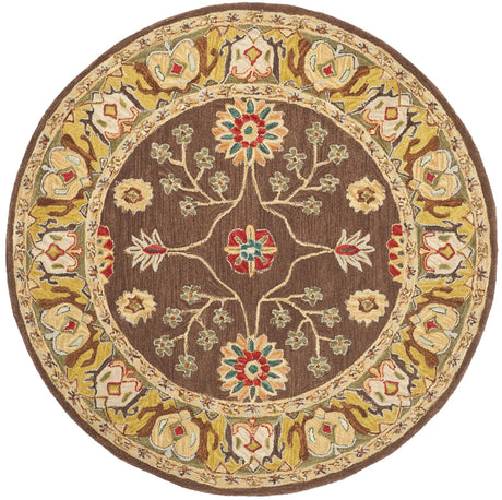 Safavieh Anatolia 6'-0" x 6'-0" Rug in Brown / Gold