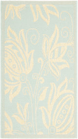 Safavieh Courtyard 2'-0" x 3'-7" Rug in Aqua / Cream