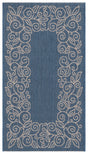 Safavieh Courtyard 2'-0" x 3'-7" Rug in Blue / Beige