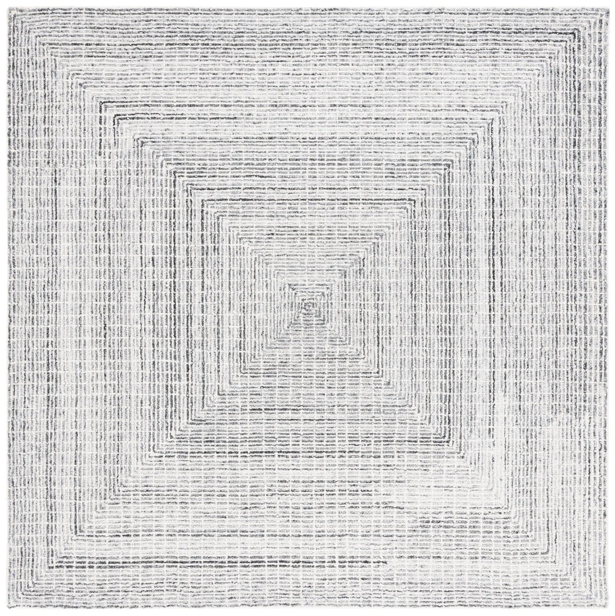 Safavieh Abstract 6'-0" x 6'-0" Rug in Black / Ivory