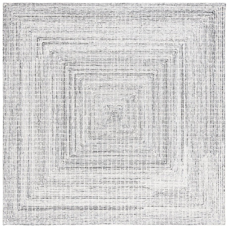 Safavieh Abstract 6'-0" x 6'-0" Rug in Black / Ivory