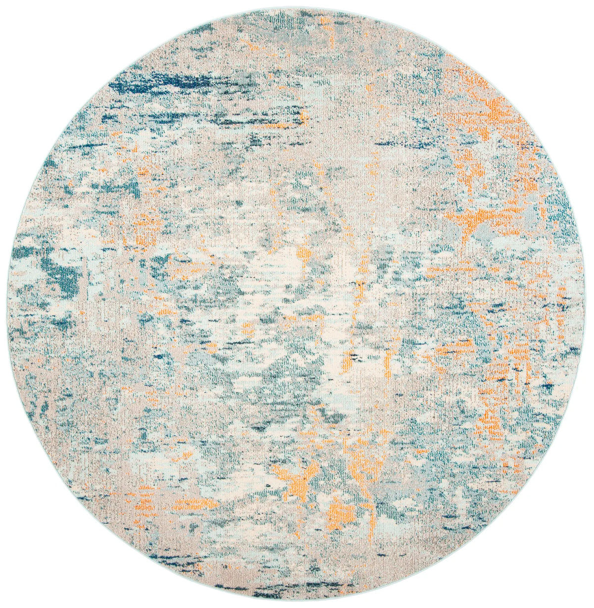 Safavieh Madison 5'-0" x 5'-0" Rug in Light Blue / Beige