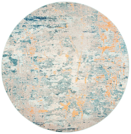 Safavieh Madison 5'-0" x 5'-0" Rug in Light Blue / Beige