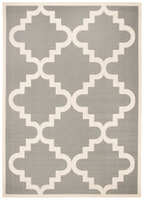 Safavieh Courtyard 8'-0" x 11'-2" Rug in Anthracite / Beige