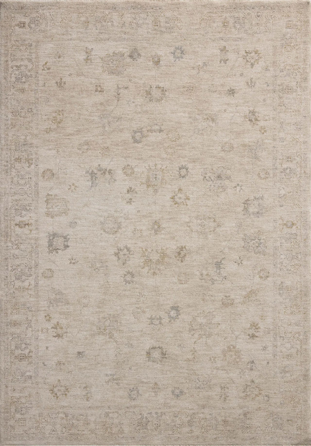 Chris Loves Julia x Loloi Louisa LOI-01 Oatmeal / Stone Rug - main flat