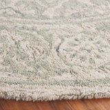 Safavieh Micro-Loop 6'-0" x 6'-0" Rug in Light Blue / Beige