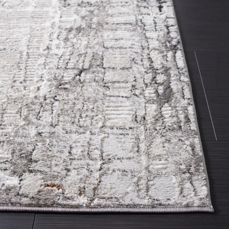 Safavieh Meadow 500 4'-0" x 6'-0" Rug in Light Grey / Dark Grey