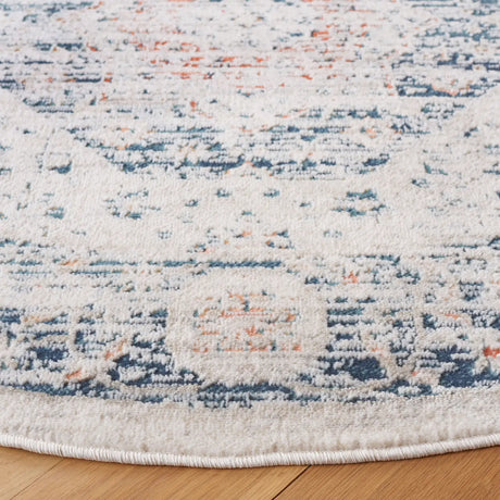 Safavieh Madison 800 6'-7" x 6'-7" Rug in Beige / Blue