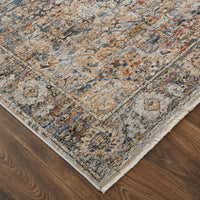 Feizy Kaia Kai39Gmf Tan/Orange/Blue Area Rug