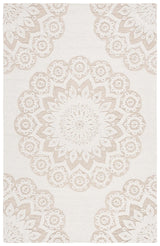 Safavieh Blossom 4'-0" x 6'-0" Rug in Ivory / Light Brown