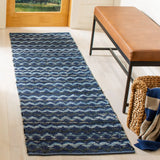 Safavieh Montauk 2'-3" x 6'-0" Rug in Navy Blue / Black