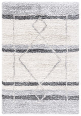 Safavieh Fontana Shag  800 4'-0" x 6'-0" Rug in Ivory / Grey