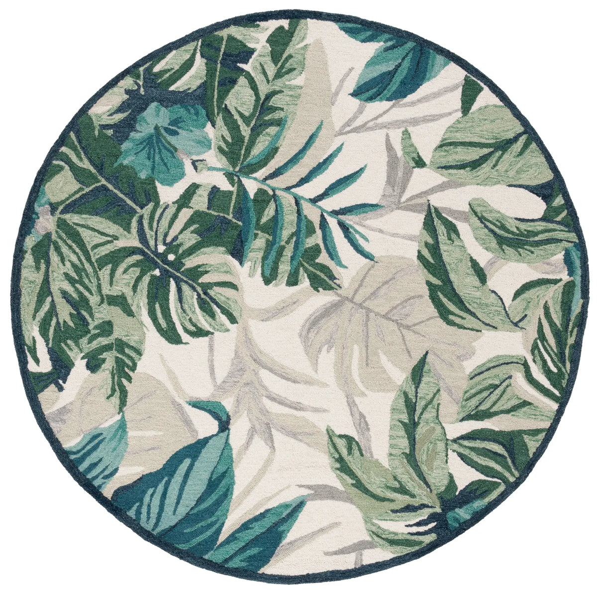Safavieh Blossom 6'-0" x 6'-0" Rug in Ivory / Green