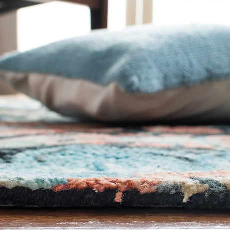 Safavieh Jardin 4'-0" x 6'-0" Rug in Charcoal / Blue