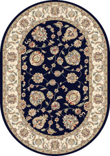 Dynamic Rugs Ancient Garden 57365 Blue / Ivory Rugs - Oval