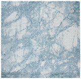 Safavieh Meadow 100 6'-7" x 6'-7" Rug in Turquoise / Ivory