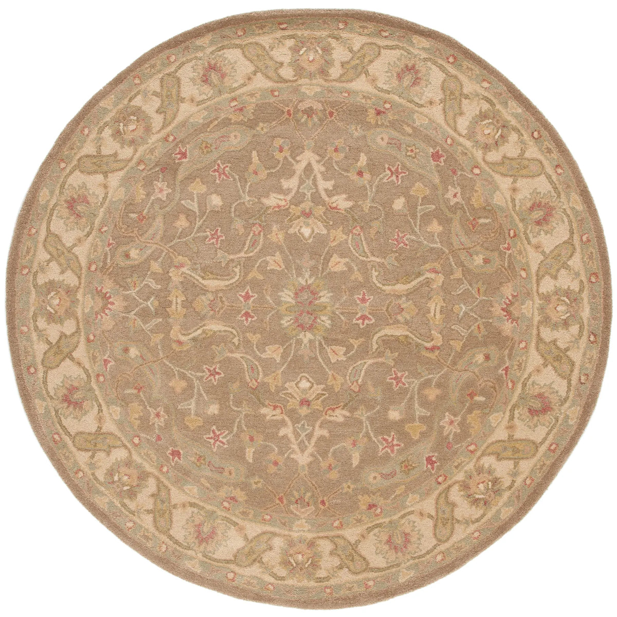Safavieh Antiquity 6'-0" x 6'-0" Rug in Brown / Gold