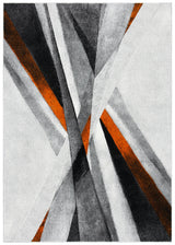 Safavieh Hollywood 4'-0" x 6'-0" Rug in Grey / Orange