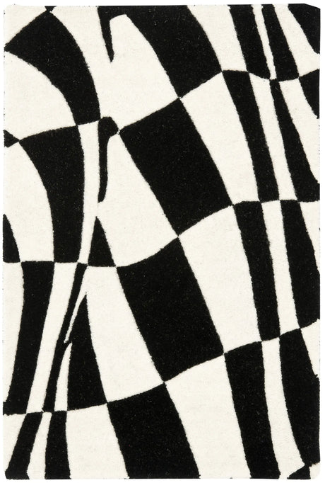 Safavieh Soho 2'-0" x 3'-0" Rug in Black / Ivory