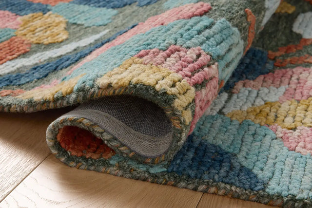 Loloi Tilly TIL-05 Green / Multi Rug - pile height