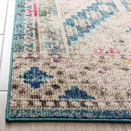 Safavieh Madison 4'-0" x 6'-0" Rug in Dark Blue / Yellow