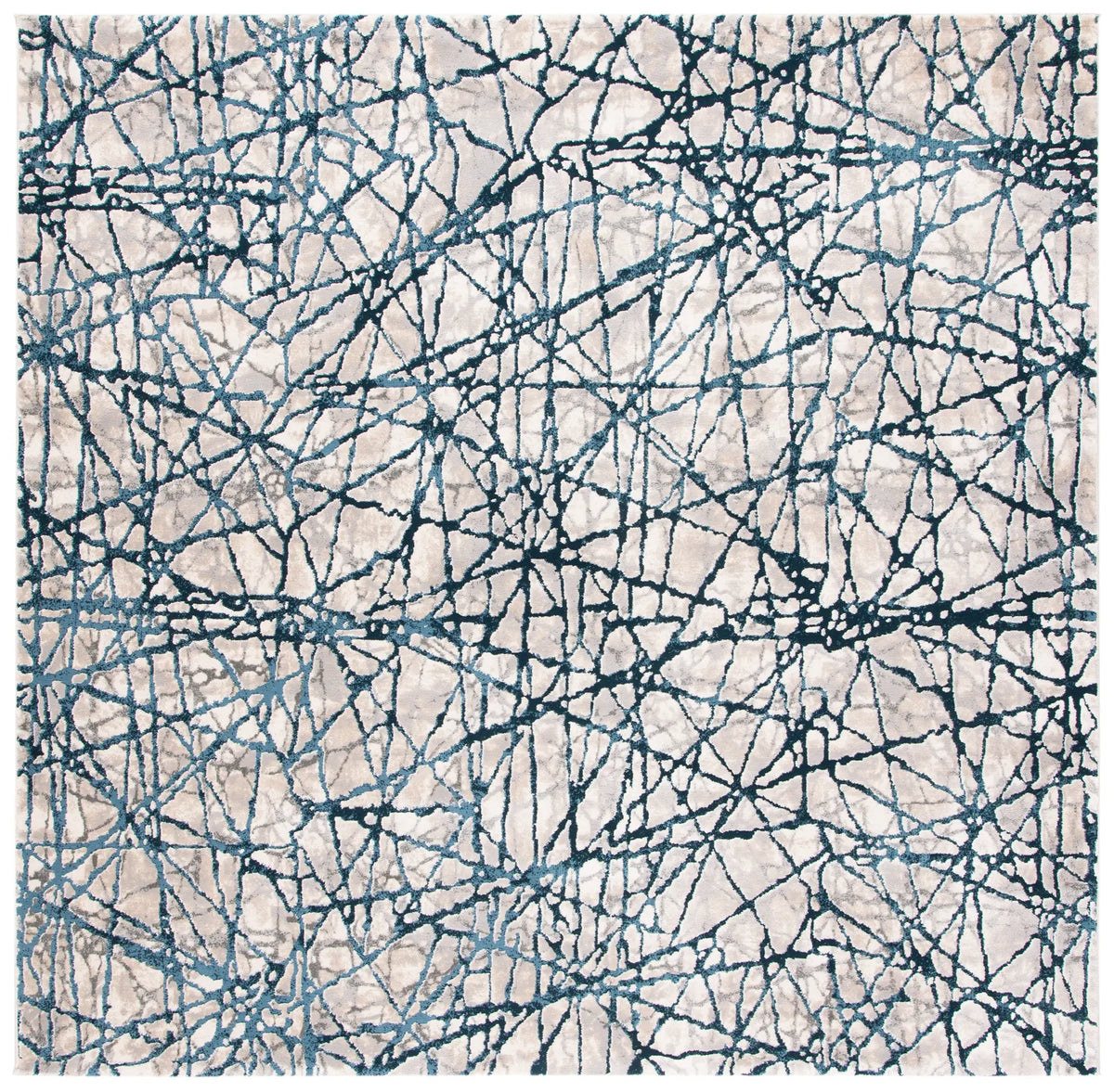 Safavieh Meadow 6'-7" x 6'-7" Rug in Navy / Ivory