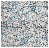 Safavieh Meadow 6'-7" x 6'-7" Rug in Navy / Ivory