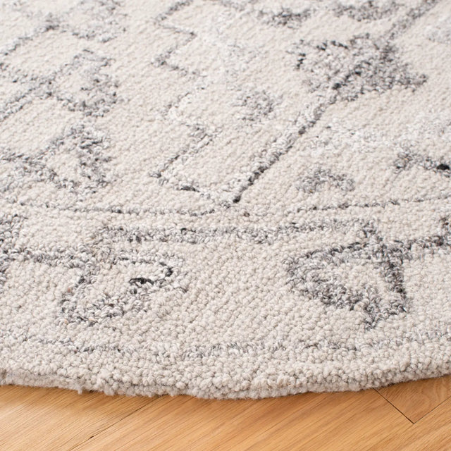 Safavieh Abstract 6'-0" x 6'-0" Rug in Taupe / Black