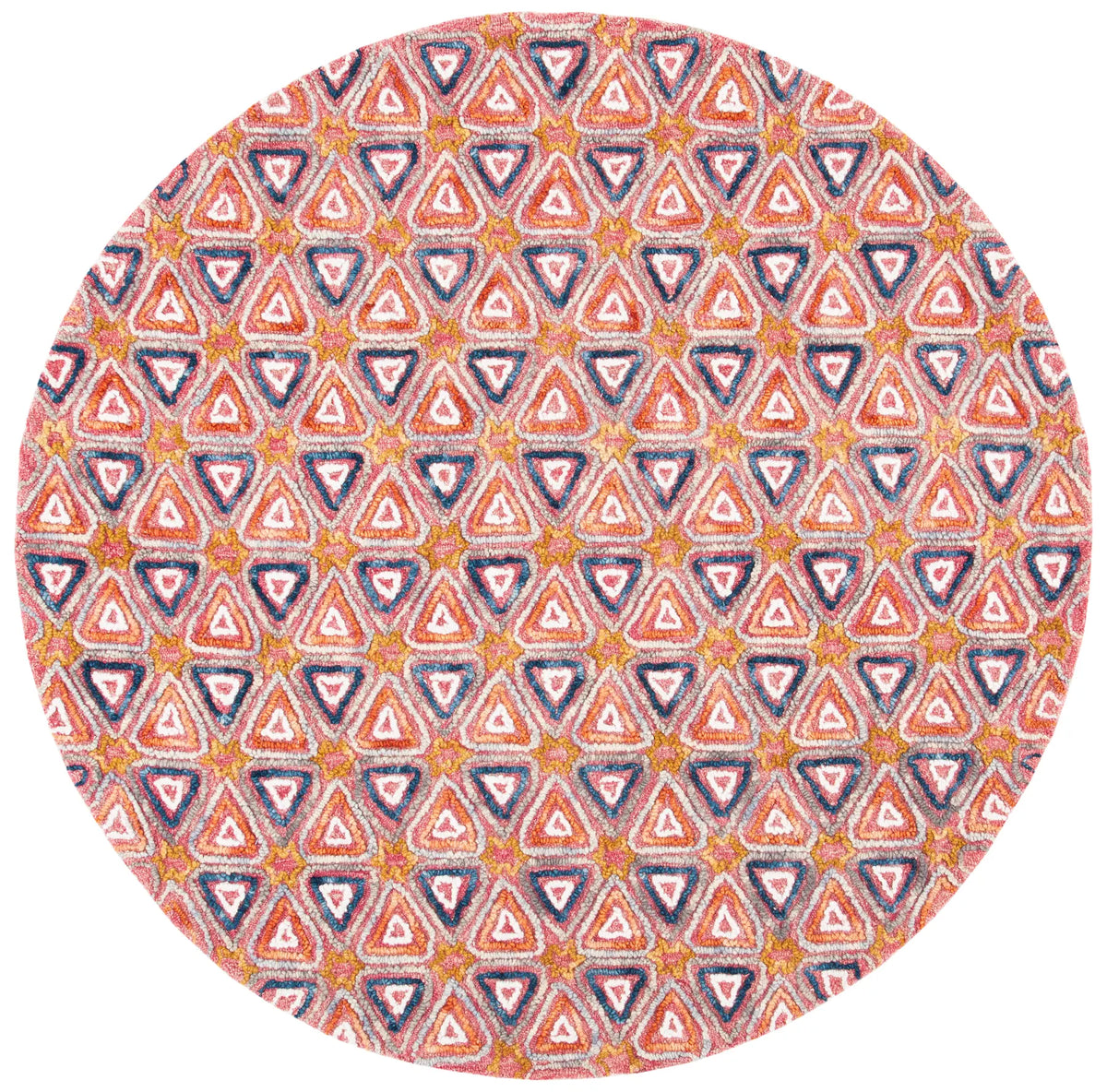 Safavieh Trace 6'-0" x 6'-0" Rug in Red / Navy