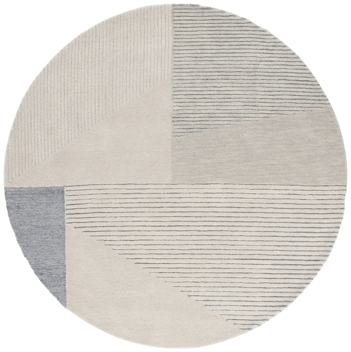 Safavieh Ebony 5'-0" x 5'-0" Rug in Beige / Grey