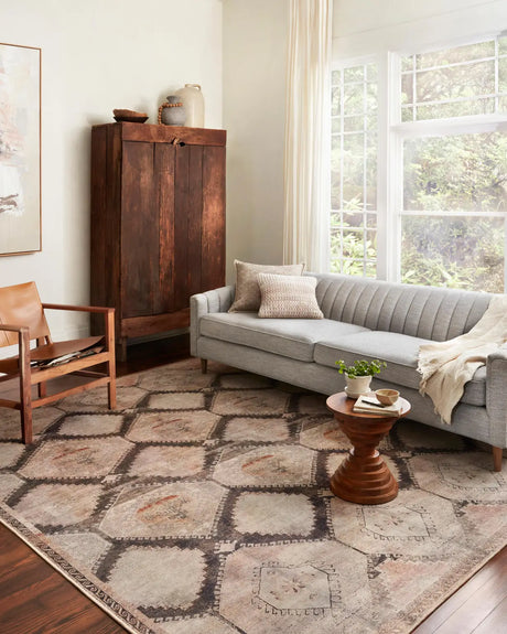 Loloi Wynter Wyn-08 Graphite/Blush Rugs - room scene 1