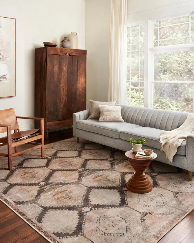 Loloi Wynter Wyn-08 Graphite/Blush Rugs - room scene 1