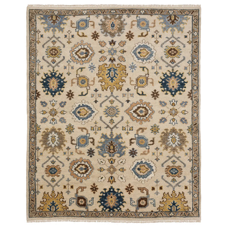 Oriental Weavers Sphinx MAJORCA MAJ08 Ivory Floral Rugs - main flat