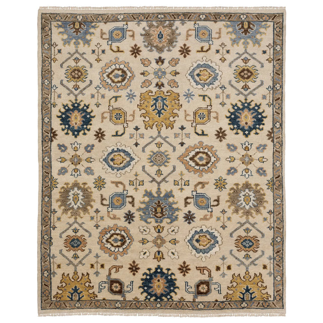 Oriental Weavers Sphinx MAJORCA MAJ08 Ivory Floral Rugs - main flat