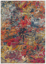 Safavieh Monaco 4'-0" x 5'-7" Rug in Blue / Orange