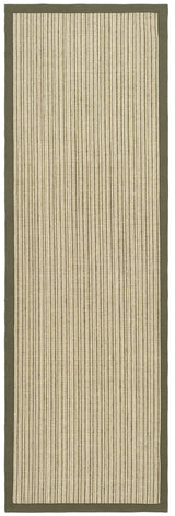 Safavieh Natural Fiber 2'-6" x 8'-0" Rug in Green / Green