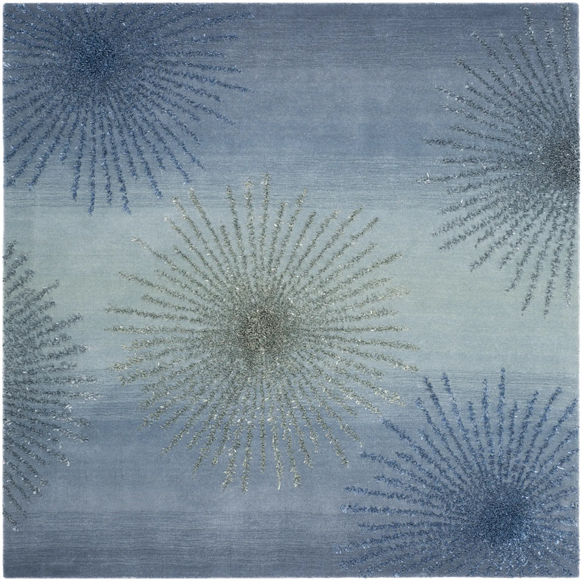 Safavieh Soho 6'-0" x 6'-0" Rug in Denim