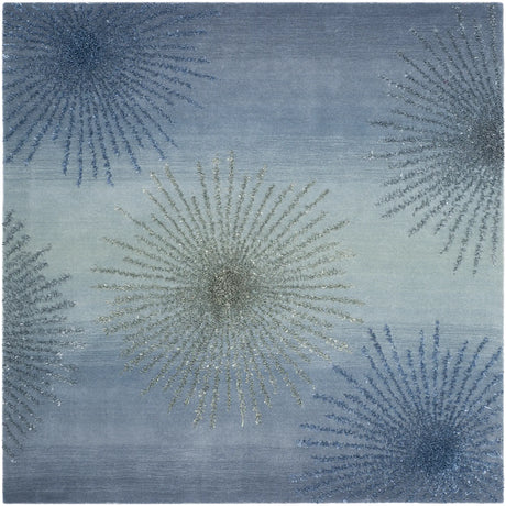 Safavieh Soho 6'-0" x 6'-0" Rug in Denim